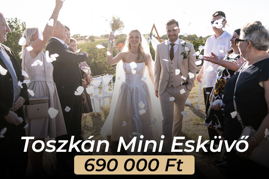 Toszkán mini esküvő a Neszmélyi borvidéken, Nyergesújfalu